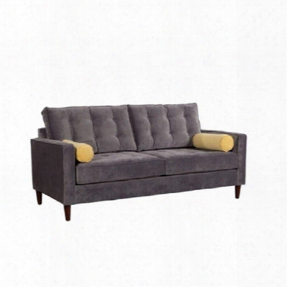 Zuo Savannah Sofa In Slate Gray And Golden