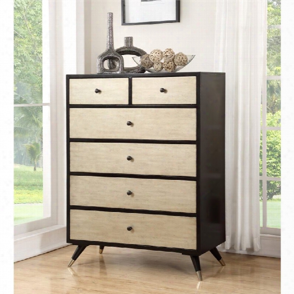 Abbyson Living Braxton Mid Century Chest In Gold