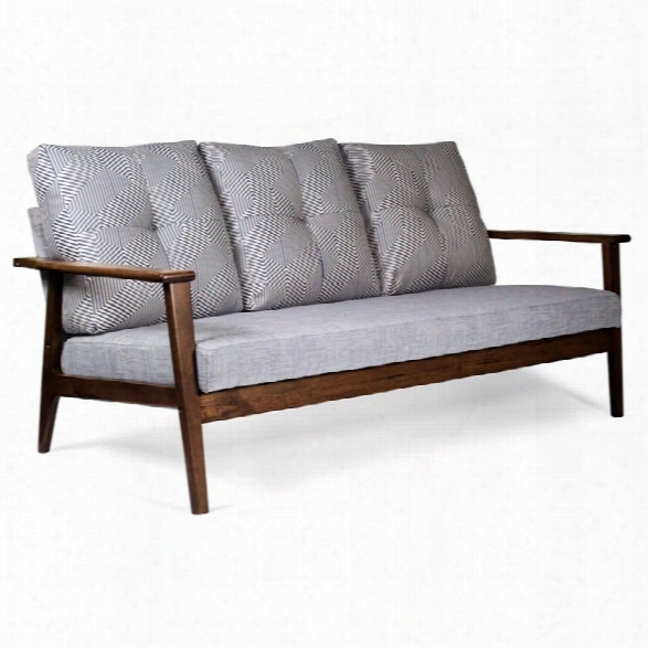 Aeon Furniture Goodman Sofa In Walnut And Gray