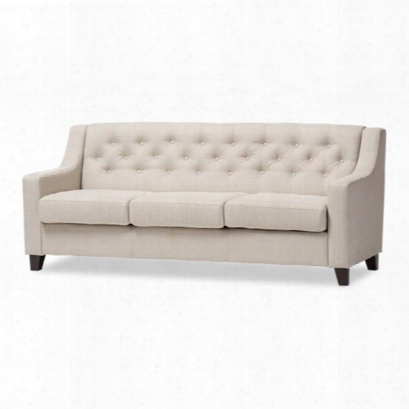 Arcadia Upholstered Sofa In Light Beige