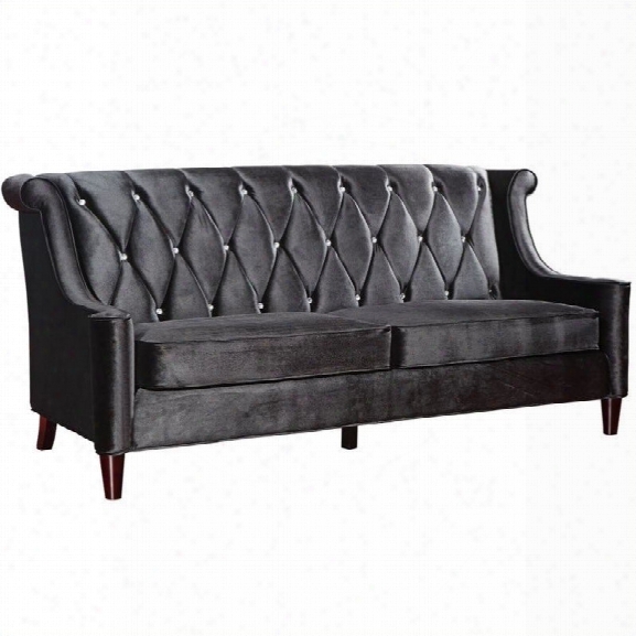 Armen Living Barrister Sofa In Black