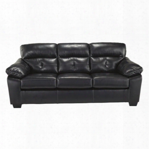 Ashley Bastrop Leather Sofa In Midnight