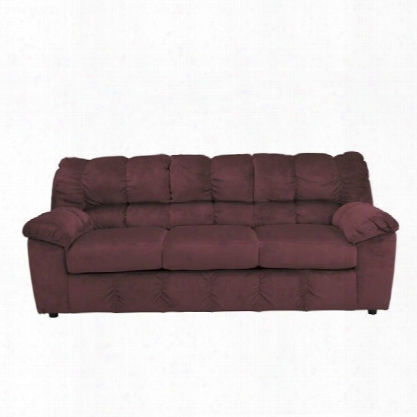 Ashley Furniture Julson Fabric Sofa In Burgundy