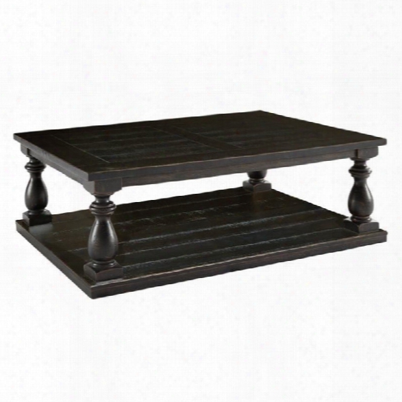 Ashley Mallacar Rectangular Coffee Table In Black