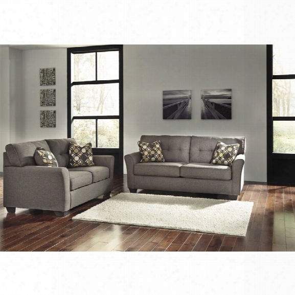 Ashley Tibbee 2 Piece Sofa Set In Slate