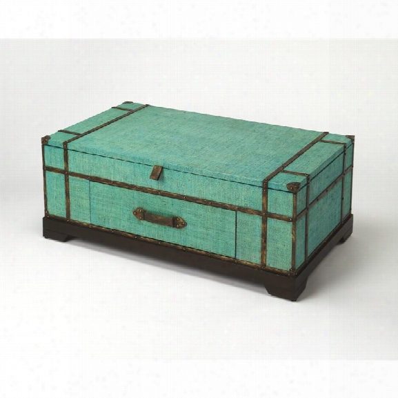 Butler Specialty Butler Loft Trunk Coffee Table In Green