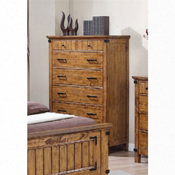 Coaster Brenner 7 Drawer Chest In Natural And Honey
