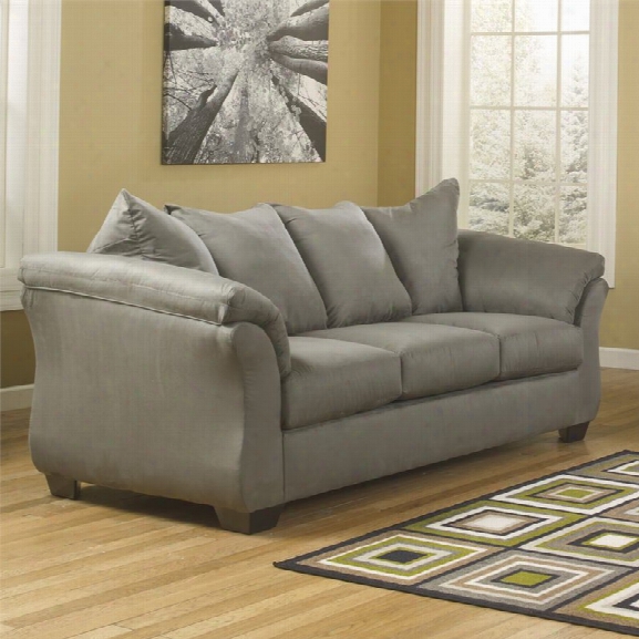 Flash Furniture Fabric Sofa In Cobblestone