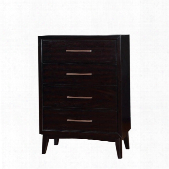 Furniture Of America Bryant 4 Drawer Chest In Espresso