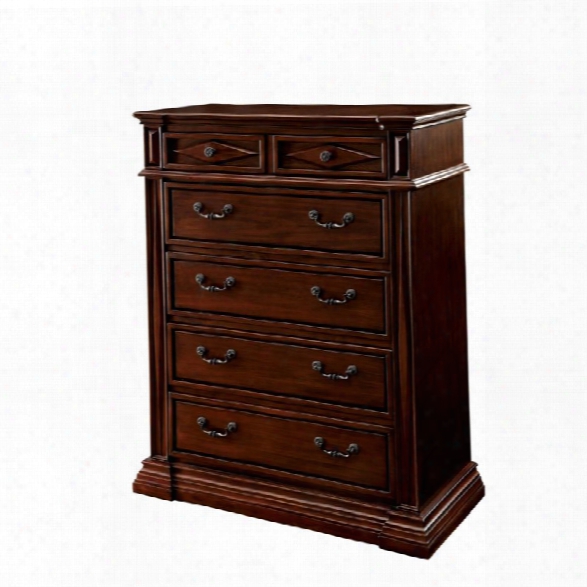 Furniture Of America Bundy Chest In Cherry