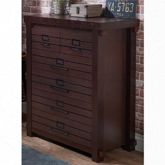 Furniture Of America Chazie 6 Drawer Chest In Espresso