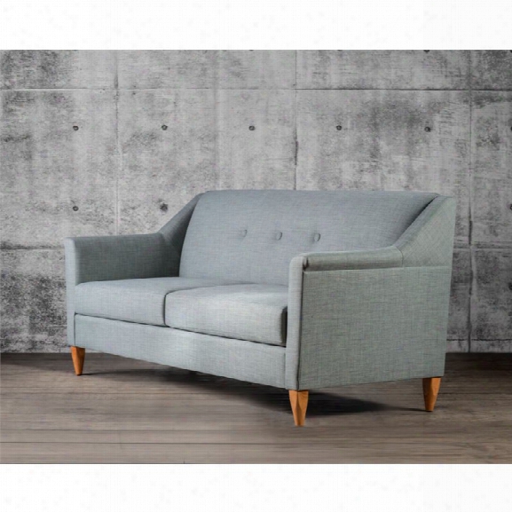 Furniture Of America Damian Tufted Sofa In Blue Ash