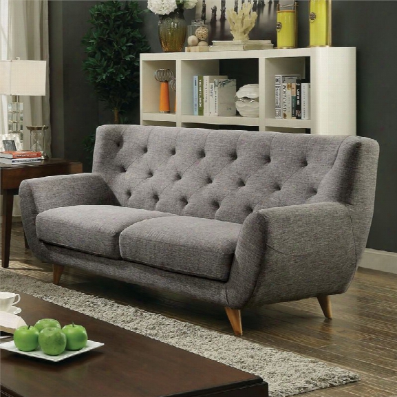 Furniture Of America Eladia Sofa In Light Gray