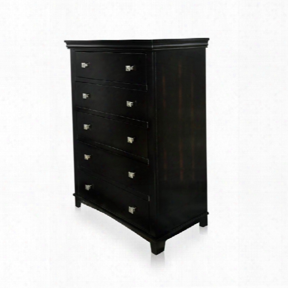 Furniture Of America Fanquite 5 Drawer Chest In Espresso