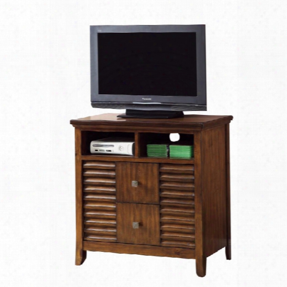 Furniture Of America Kyrin 2 Drawer Media Chest In Walnut