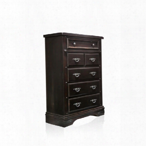 Furniture Of America Lexington 6 Drawer Chest In Espresso