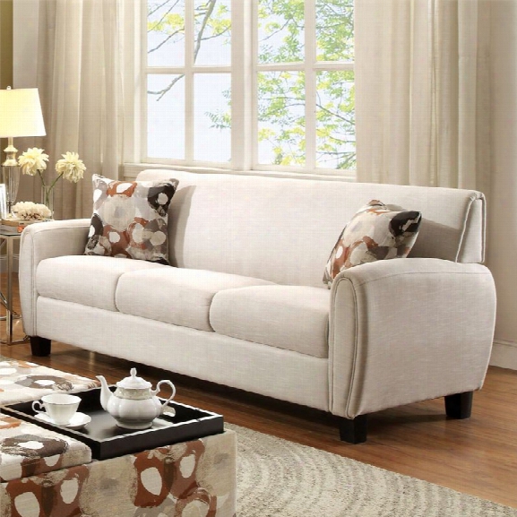 Furniture Of America Sorriana Sofa In Beige