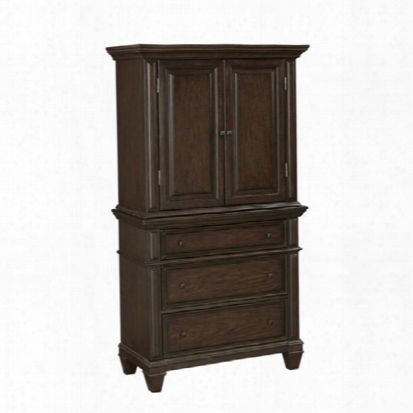 Home Styles Prairie Home 2 Door And 3 Drawer Chest In Black Oak