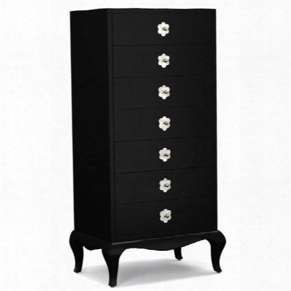 Hooker Furniture Cynthia Rowley Belle 7 Drawer Chest In Black