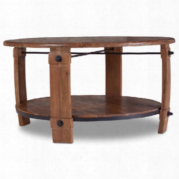 Hooker Furniture Glen Hurst 38 Round Wine Barrel Coffee Table