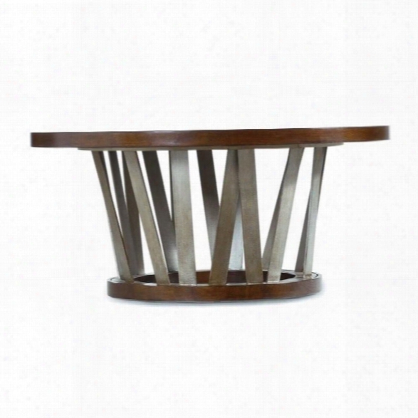 Hooker Furniture Lorimer Round Cocktail Table In Warm Brown