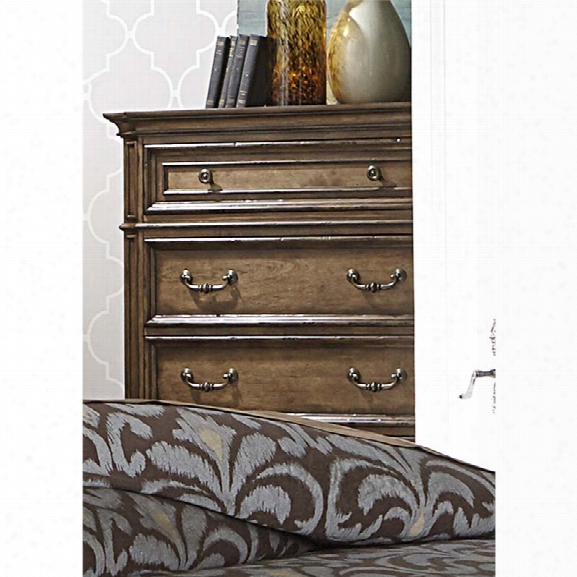 Liberty Furniture Amelia 5 Drawer Chest In Antique Toffee