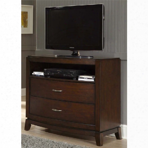 Liberty Furniture Avalon 2 Drawer Media Chest In Dark Truffle