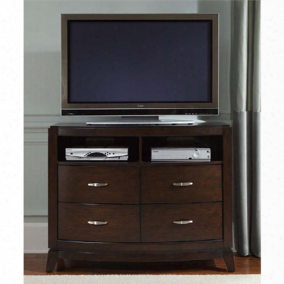 Liberty Furniture Avalon 4 Drawer Media Chest In Dark Truffle