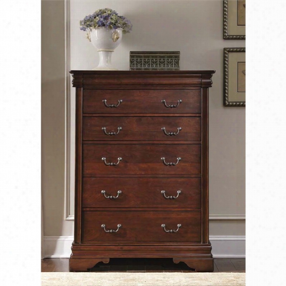 Liberty Furniture Carriage Court 6 Drawer Chest In Mahogany Stain