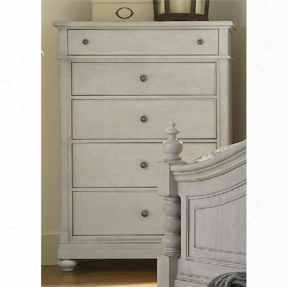 Liberty Furniture Harbor View Iii 5 Drawer Chest In Dove Gray