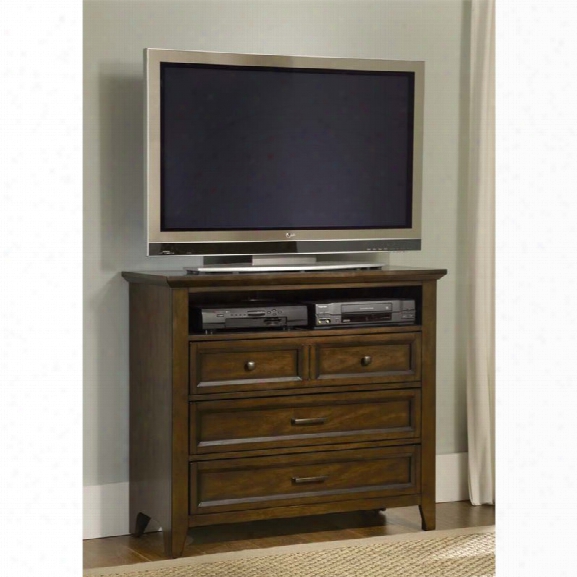 Liberty Furniture Laurel Creek 3 Drawer Media Chest In Cinnamon