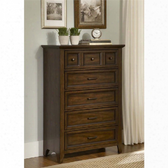 Liberty Furniture Laurel Creek 5 Drawer Chest In Cinnamon