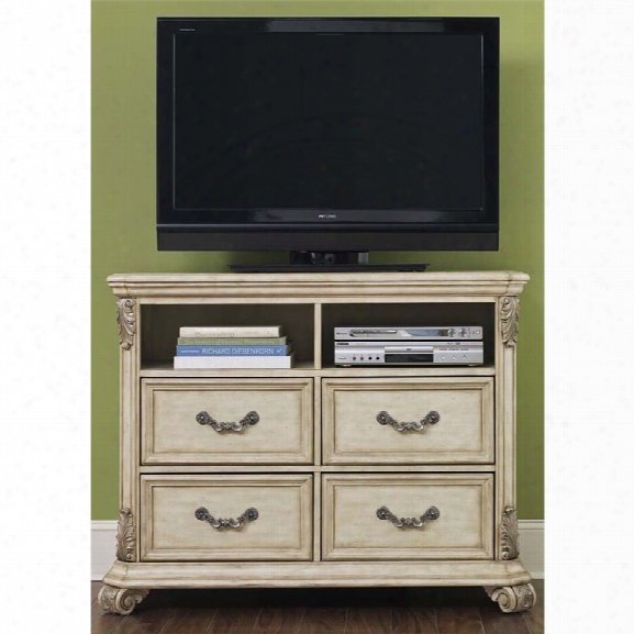 Liberty Furniture Messina Estates Ii 4 Drawer Media Chest In Ivory