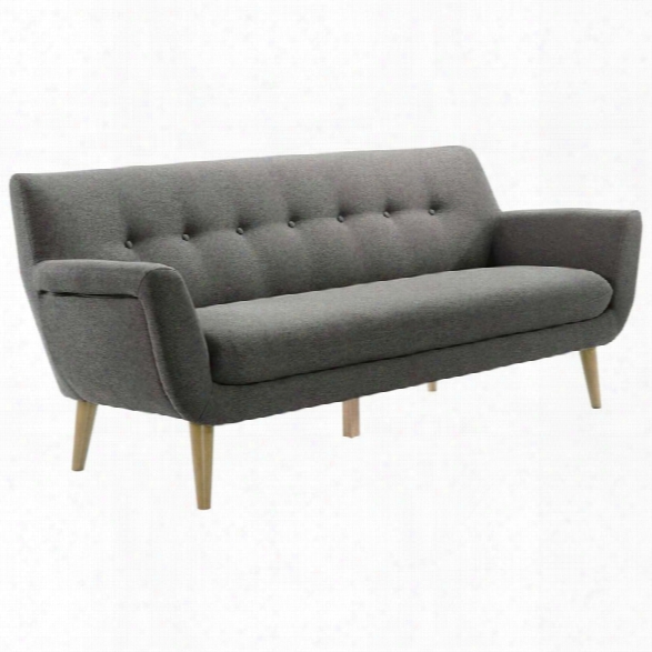 Moe's Aubrey Fabric Sofa In Dark Gray