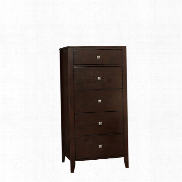 Ne Kids Pulse 5 Drawer Lingerie Chest In Chocolate