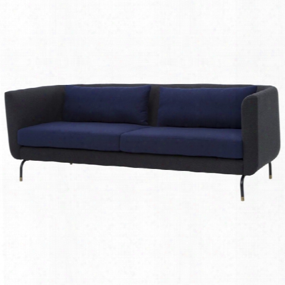 Nuevo Gabriel Sofa In Navy Blue