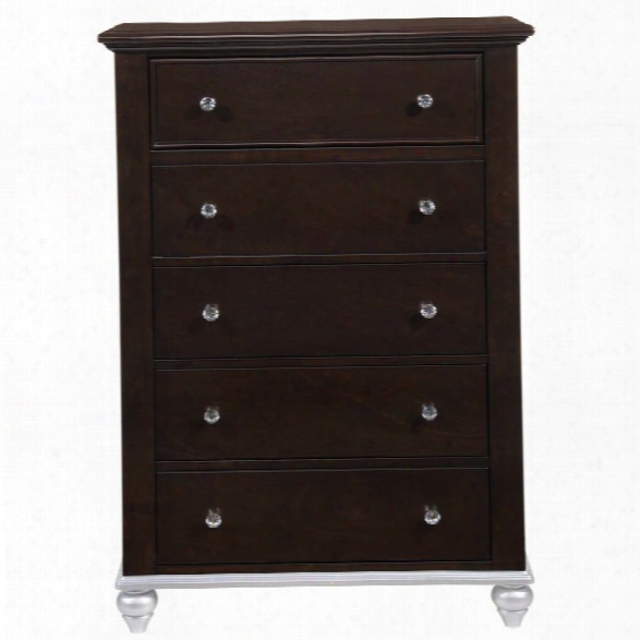 Picket House Furnishings Alli 5 Drawer Chest In Walnut