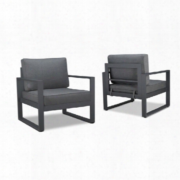 Real Flame Baltic Patio Chair In Gray (set Of 2)