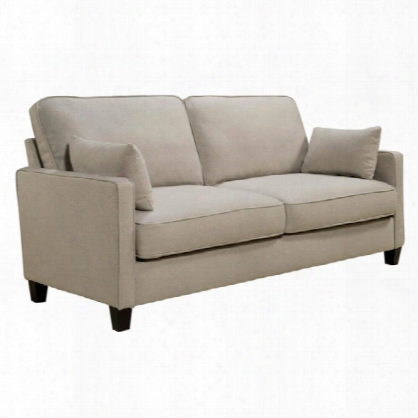 Serta At Home Nina Chenille Sofa In Linen