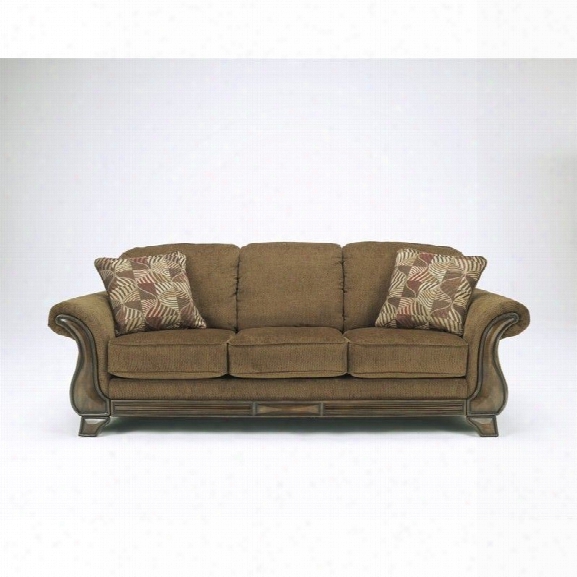 Signature Design By Ashley Furniture Montgomery Fabric Sofa In Mocha