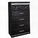 Ashley Fancee 5 Drawer Chest in Black