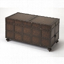 Butler Specialty Heritage Trunk Coffee Table in Dark Brown