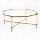 Maklaine Coffee Table in Gold