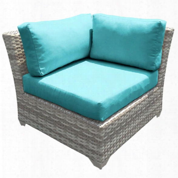 Tkc Fairmont Corner Patio Chair In Turquoise (set Of 2)