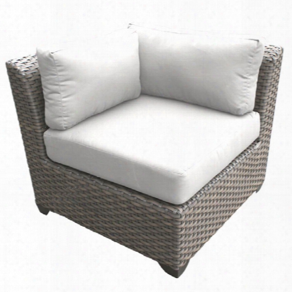 Tkc Florence Corner Patio Chair In White