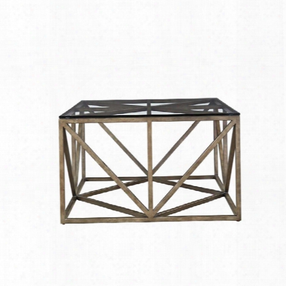 Universal Furniture Authenticity Truss Square Coffee Table In Khaki