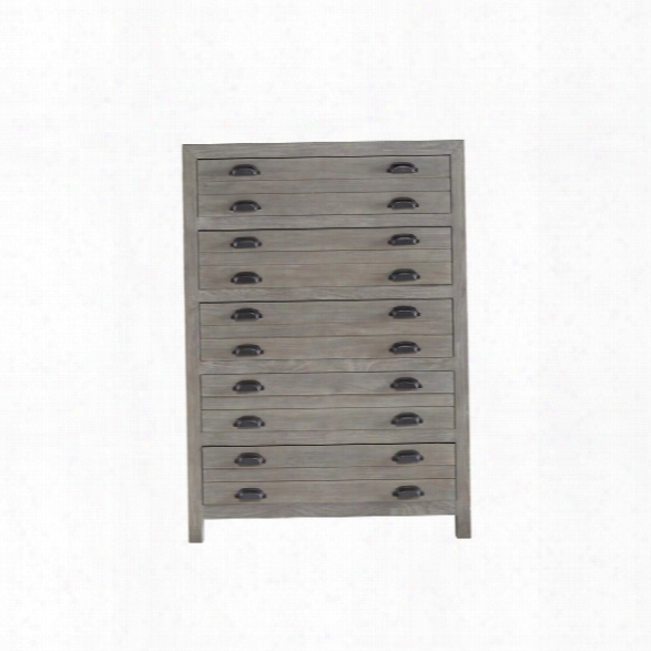 Universal Furniture Curated Gilmore 5 Drawer Chest In Graystone