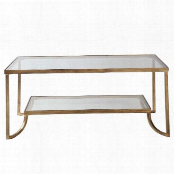 Uttermost Katina Gold Leaf Coffee Table