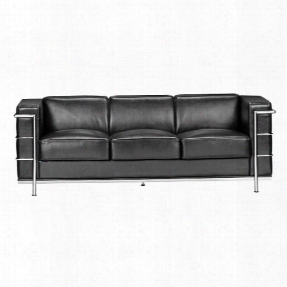 Zuo Fortress Sofa In Black