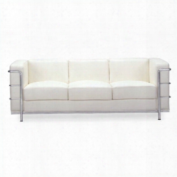 Zuo Fortress Sofa In White